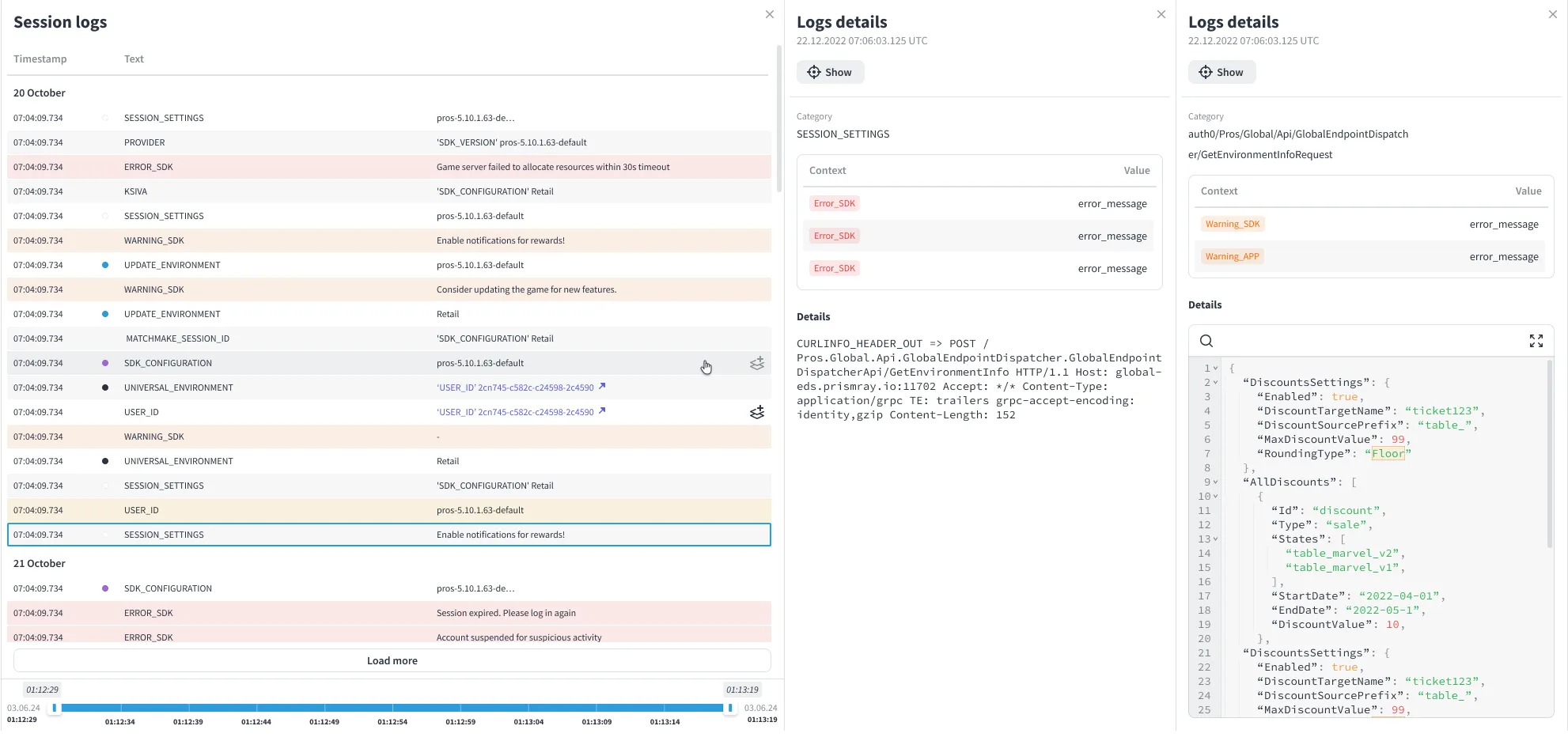Fact Context search on Developers portal